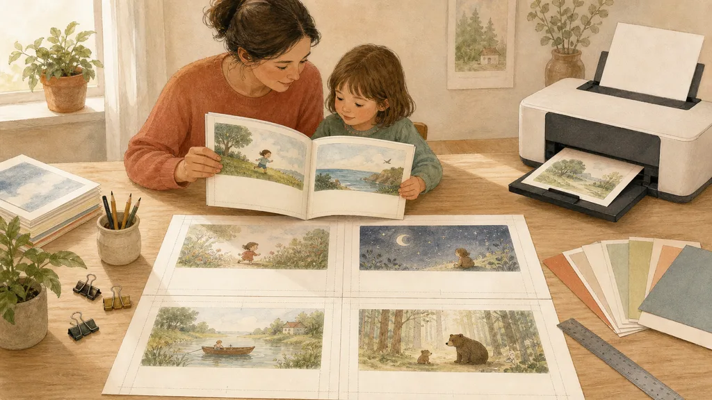 How Do You Lay Out a Story as a Printable Picture Book?